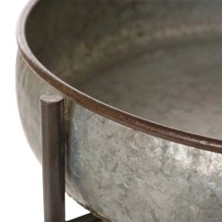 Brand new 😀 Glitzhome® Round Metal Industrial Storage Shelf 🔔 -Glitzhome Sales 29084 1002004185 1