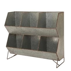 Budget ✨ Glitzhome® Galvanized Storage Standing Shelf 🎉