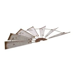 Buy 🛒 Glitzhome® Galvanized Metal Semi-Circle Windmill Wall Décor 💯 -Glitzhome Sales 29084 1505004485 4