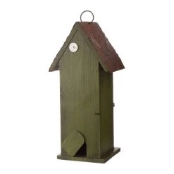 Buy ⭐ Glitzhome® Tall 2-Tiered Distressed Wood Hand Painted Bird House 💯 -Glitzhome Sales D081469S 3