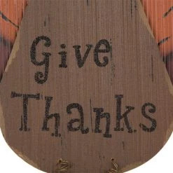 Budget 💯 Glitzhome® 'Give Thanks' Turkey Hanging Wall Décor 💯 -Glitzhome Sales D205976S 3