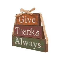 Flash Sale 😉 Glitzhome® Wooden 'Give Thanks' Table Décor 😉 -Glitzhome Sales D205978S 2