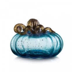 Best Pirce π Glitzhome® Short Glass Pumpkin, Blue π
