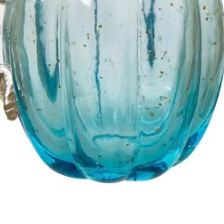 Best Pirce 🎁 Glitzhome® Glass Pumpkin, Blue 🎁 -Glitzhome Sales D205994S 3