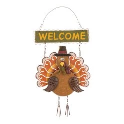 Coupon π Gitzhome® 18" Iron & Solid Wood Turkey Welcome Wall Décor by Glitzhome π₯°