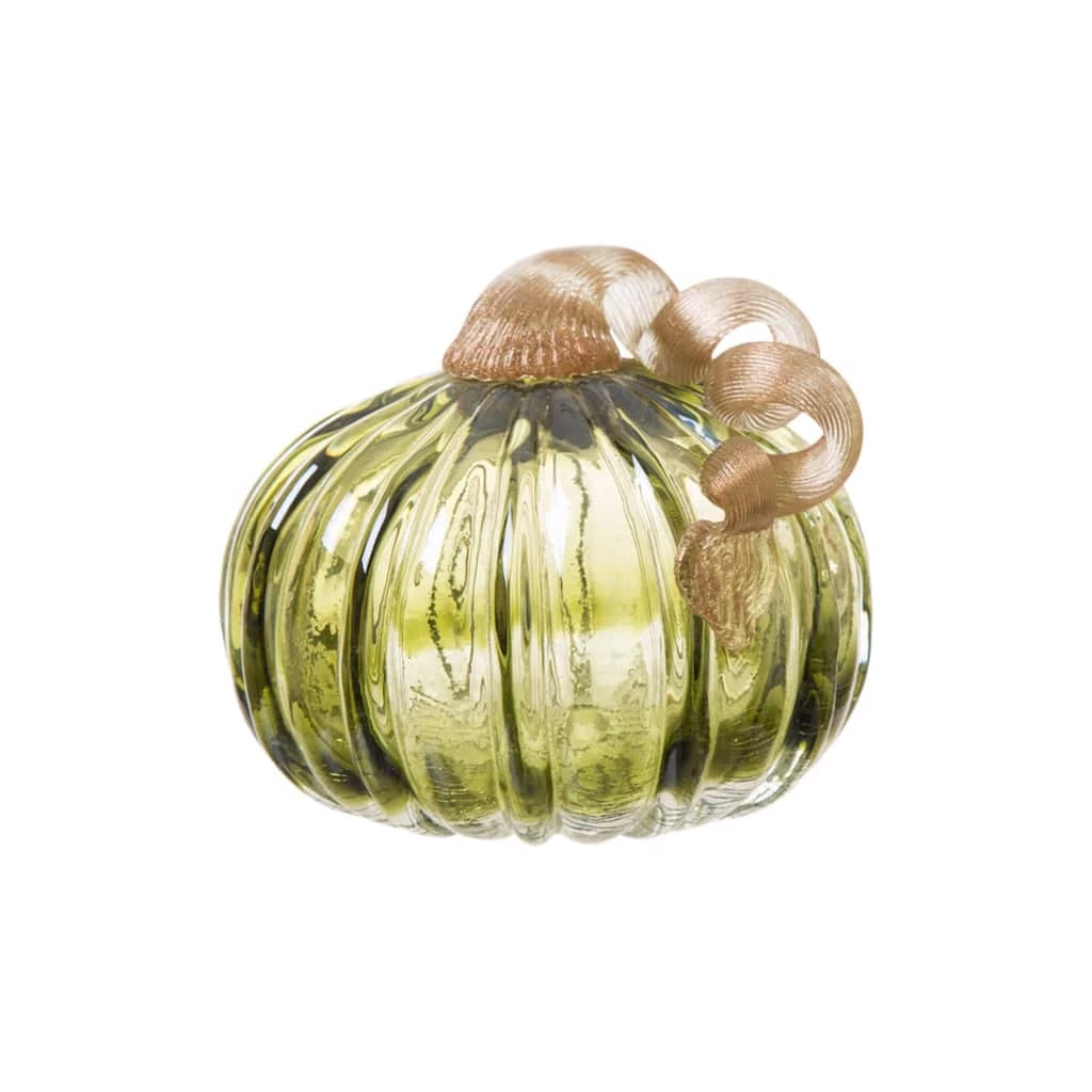 Discount β€οΈ Glitzhome® Short Crackle Glass Pumpkin, Green π 3 Discount β€οΈ Glitzhome® Short Crackle Glass Pumpkin, Green π