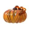 Outlet 🤩 Glitzhome® Large Glass Pumpkin, Multicolor Stripes 😉 -Glitzhome Sales D206015S 1