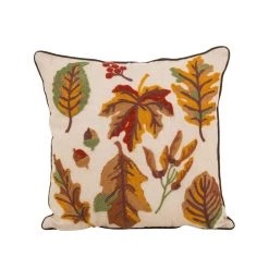Flash Sale 🔥 Glitzhome® Embroidered Fall Leaves Pillow 🥰