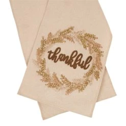 Deals 👍 Glitzhome® Embroidered Fabric 👪 Thanksgiving Table Runner ✔️ -Glitzhome Sales D206021S 2