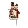 Promo 😀 Glitzhome® 30" Metal 🎄 Christmas Snowman Family Yard Stake 🛒 -Glitzhome Sales D210692S 1