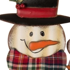 Promo 😀 Glitzhome® 30" Metal 🎄 Christmas Snowman Family Yard Stake 🛒 -Glitzhome Sales D210692S 4