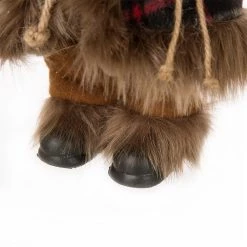 Coupon 😀 Glitzhome® 12" Standing Plaid Santa Figurine Table Top Decoration 🤩 -Glitzhome Sales D210710S 7