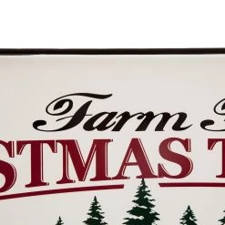 Buy 🎉 Glitzhome® 🎅 Christmas Tree Farm Farmhouse Metal Enamel Sign 🎁 -Glitzhome Sales D210724S 4