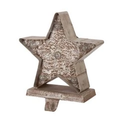 Cheap 🧨 Glitzhome® ❄ Christmas Marquee LED Star Stocking Holder ⭐ -Glitzhome Sales D210731S 7