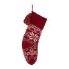Hot Sale 💯 Glitzhome® 24" Snowflake Knited 🎄 Christmas Stocking 👍 -Glitzhome Sales D210736S 1