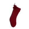 Coupon 🔥 Glitzhome® 24" Red Knited 🎄 Christmas Stocking 👍