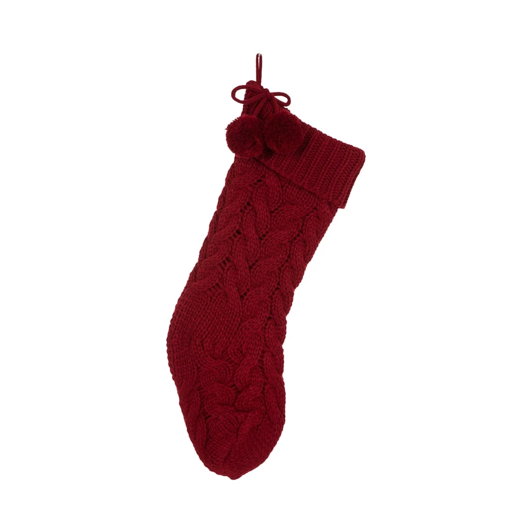 Coupon π₯ Glitzhome® 24" Red Knited π Christmas Stocking π 3 Coupon π₯ Glitzhome® 24" Red Knited π Christmas Stocking π