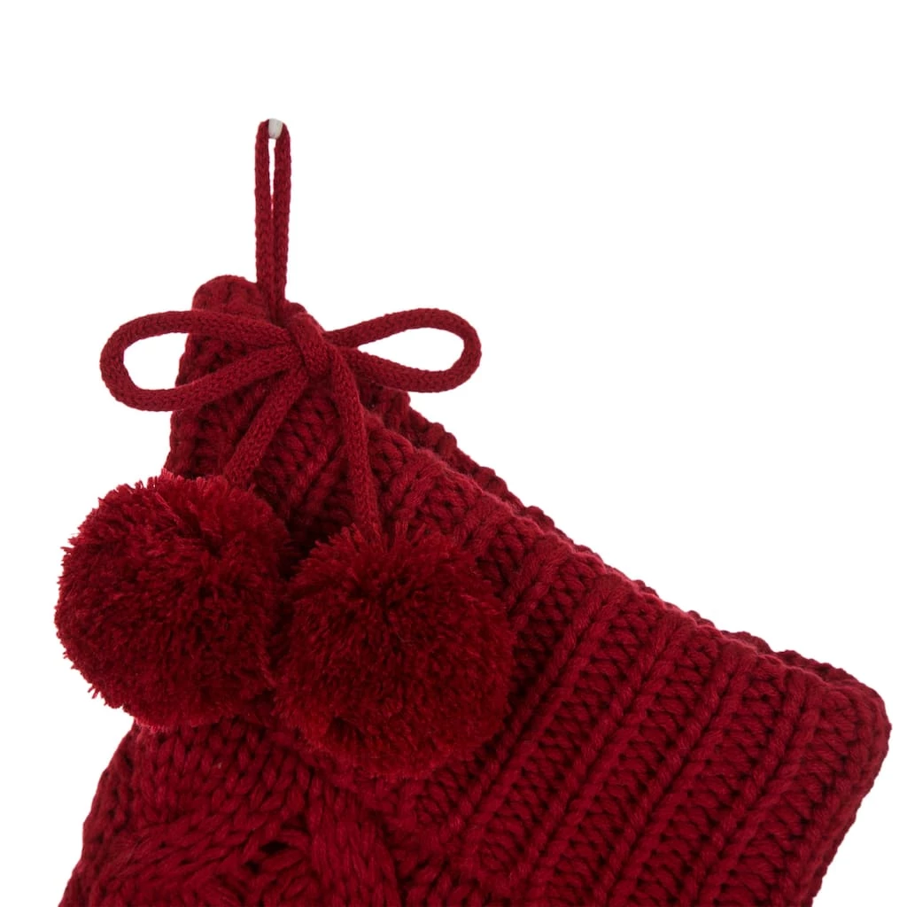 Coupon π₯ Glitzhome® 24" Red Knited π Christmas Stocking π 4 Coupon π₯ Glitzhome® 24" Red Knited π Christmas Stocking π - Image 2