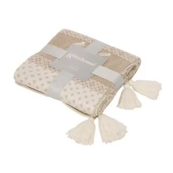 Best reviews of 🎉 Glitzhome® White Knited Acrylic Throw Blanket with Tassels 🤩 -Glitzhome Sales D210743S 2
