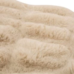 Brand new 🎁 Glitzhome® Beige Faux Fur Throw Blanket 🥰 -Glitzhome Sales D210745S 2