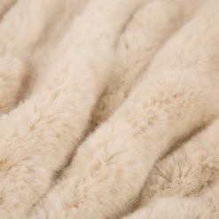 Brand new 🎁 Glitzhome® Beige Faux Fur Throw Blanket 🥰 -Glitzhome Sales D210745S 5