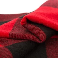 Hot Sale 🥰 Glitzhome® Red & Black Plaid Woven Throw 🎉 -Glitzhome Sales D210753S 3