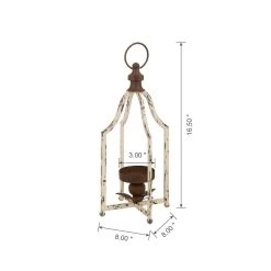 Buy 🛒 Glitzhome® Small Farmhouse Metal Lantern 🥰 -Glitzhome Sales D216231S 7