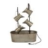 Brand new 🧨 Glitzhome® Farmhouse Galvanized Metal Pitchers Fountain ✔️ -Glitzhome Sales D216240S 1
