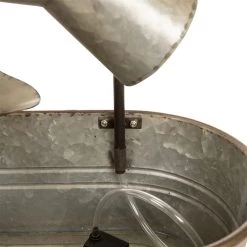 Brand new 🧨 Glitzhome® Farmhouse Galvanized Metal Pitchers Fountain ✔️ -Glitzhome Sales D216240S 4