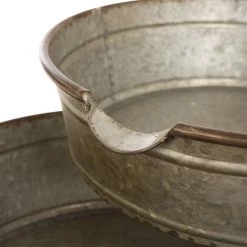 Coupon 🔥 Glitzhome® 3-Tier Farmhouse Galvanized Metal Fountain 👍 -Glitzhome Sales D216241S 6