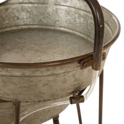 Coupon 🔥 Glitzhome® 3-Tier Farmhouse Galvanized Metal Fountain 👍 -Glitzhome Sales D216241S 7