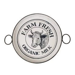 Wholesale ❤️ Glitzhome® Farmhouse Enamel Metal Serving Table ✨ -Glitzhome Sales D216248S 6