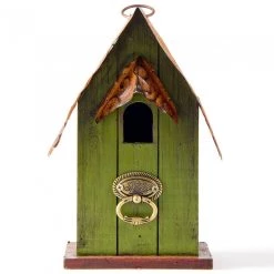 Cheapest 👏 Glitzhome® Rustic Garden Distressed Wooden Birdhouse 🥰