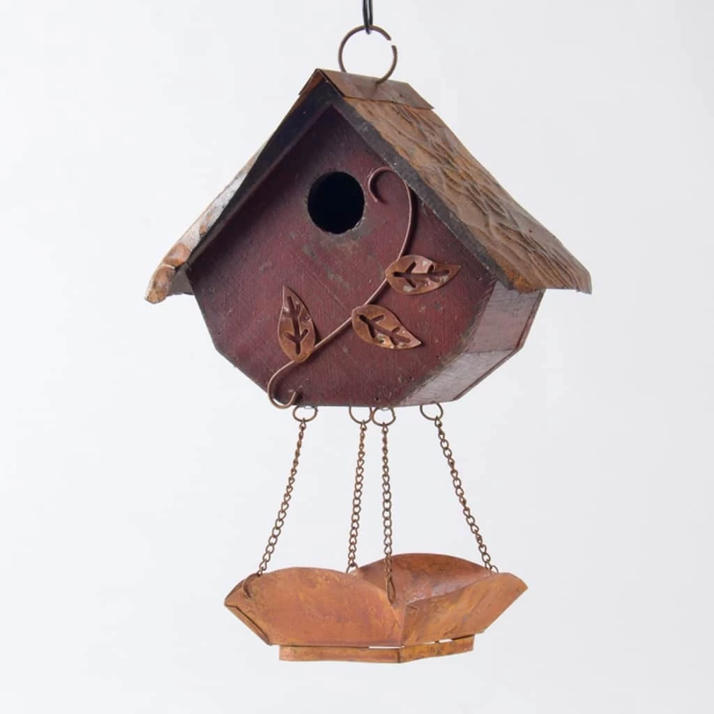 Flash Sale π₯ Glitzhome® Distressed Wooden Birdhouse with Bird Bath β¨ 3 Flash Sale π₯ Glitzhome® Distressed Wooden Birdhouse with Bird Bath β¨