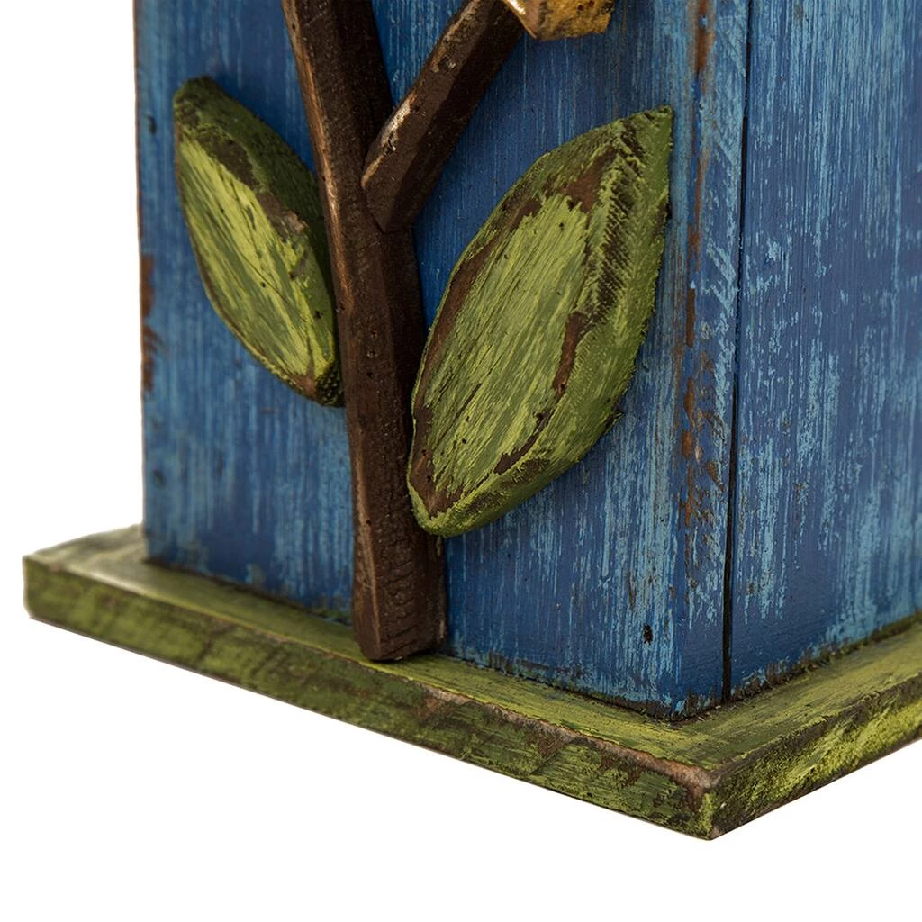 Best deal π Glitzhome® Distressed Wooden Birdhouse with Leaves 𧨠5 Best deal π Glitzhome® Distressed Wooden Birdhouse with Leaves 𧨠- Image 3