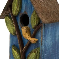 Best deal π Glitzhome® Distressed Wooden Birdhouse with Leaves 𧨠11 Best deal π Glitzhome® Distressed Wooden Birdhouse with Leaves 𧨠-Glitzhome Sales D216258S 4