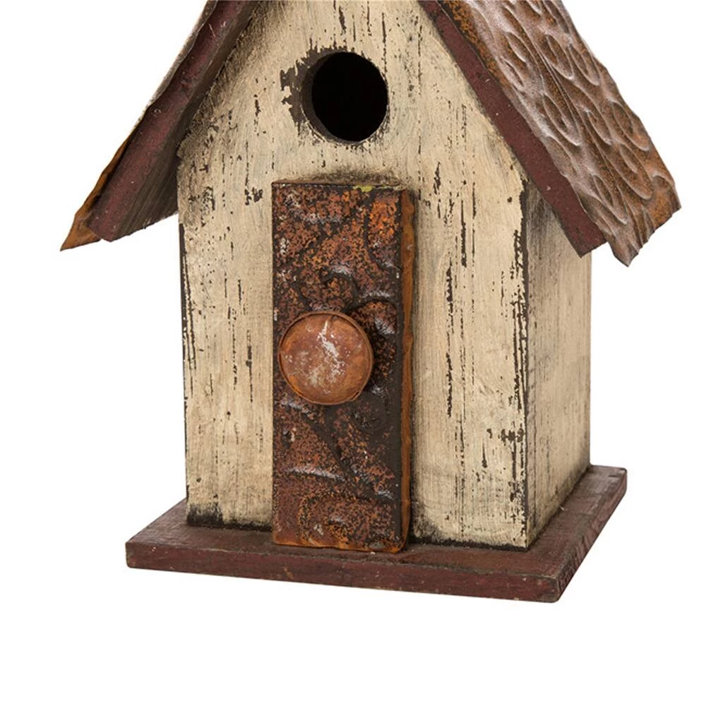Coupon π Glitzhome® 13.90" Distressed Wooden Birdhouse π― 5 Coupon π Glitzhome® 13.90" Distressed Wooden Birdhouse π― - Image 3