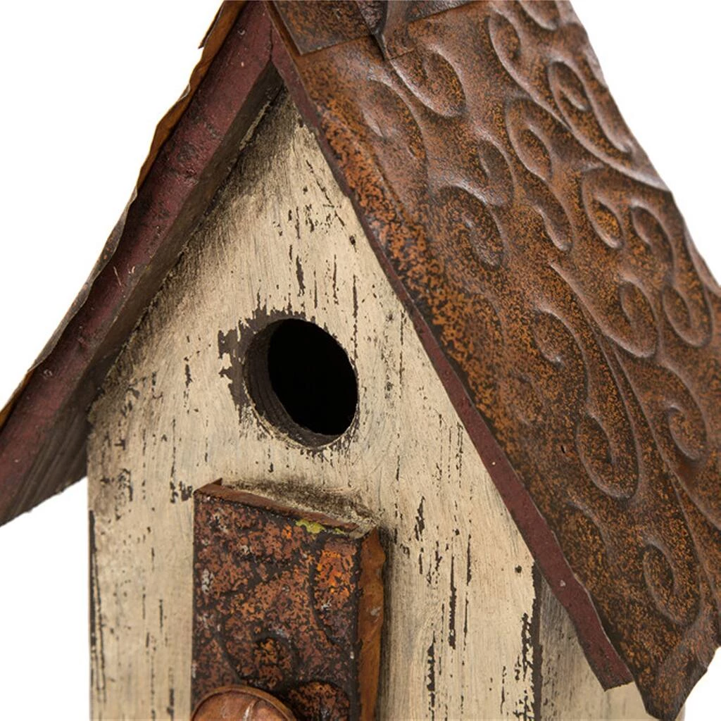 Coupon π Glitzhome® 13.90" Distressed Wooden Birdhouse π― 9 Coupon π Glitzhome® 13.90" Distressed Wooden Birdhouse π― - Image 7