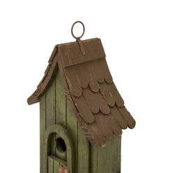 Top 10 😉 Glitzhome® 11.61" Distressed Wooden Birdhouse ⭐ -Glitzhome Sales D216261S 6