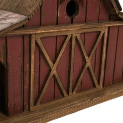 Coupon 😉 Glitzhome® 20.67" Extra-Large Rustic Wood Barn Birdhouse 😀 -Glitzhome Sales D216262S 7