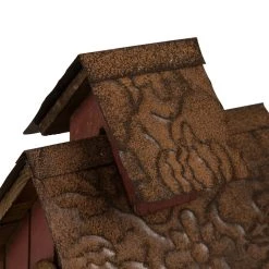 Coupon 😉 Glitzhome® 20.67" Extra-Large Rustic Wood Barn Birdhouse 😀 -Glitzhome Sales D216262S 8