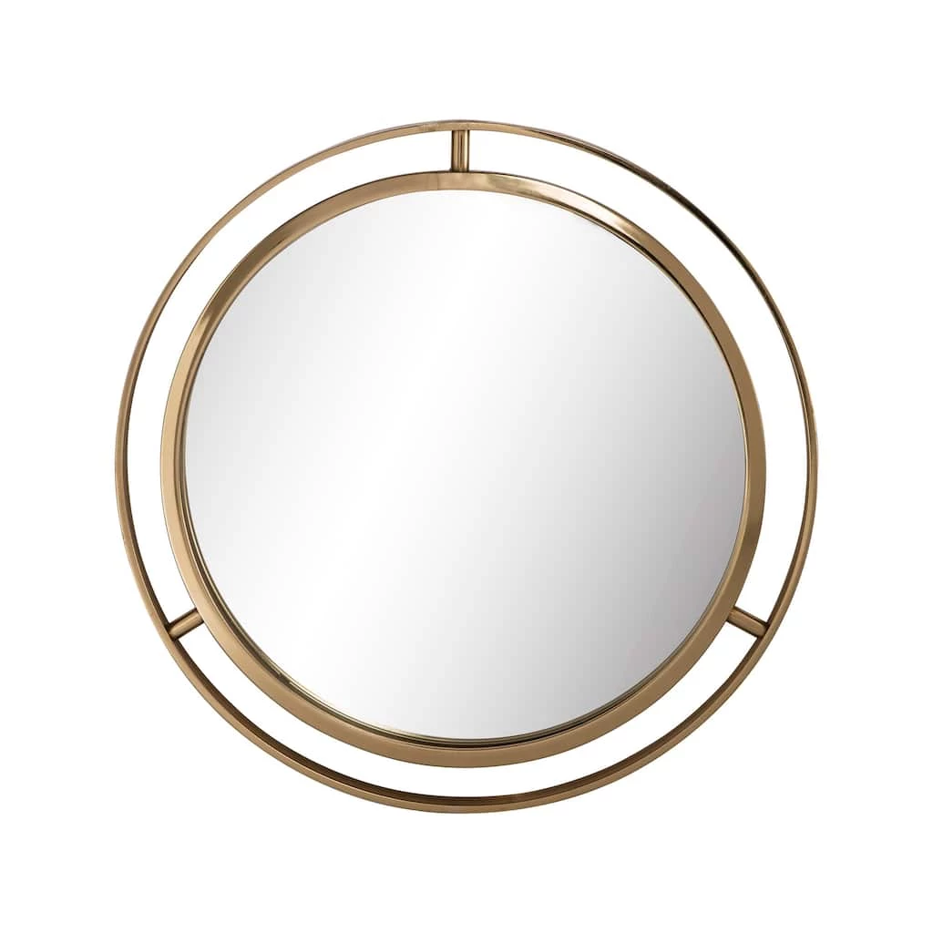 Hot Sale π Glitzhome® 24" Deluxe Round Gold Mirror π 3 Hot Sale π Glitzhome® 24" Deluxe Round Gold Mirror π