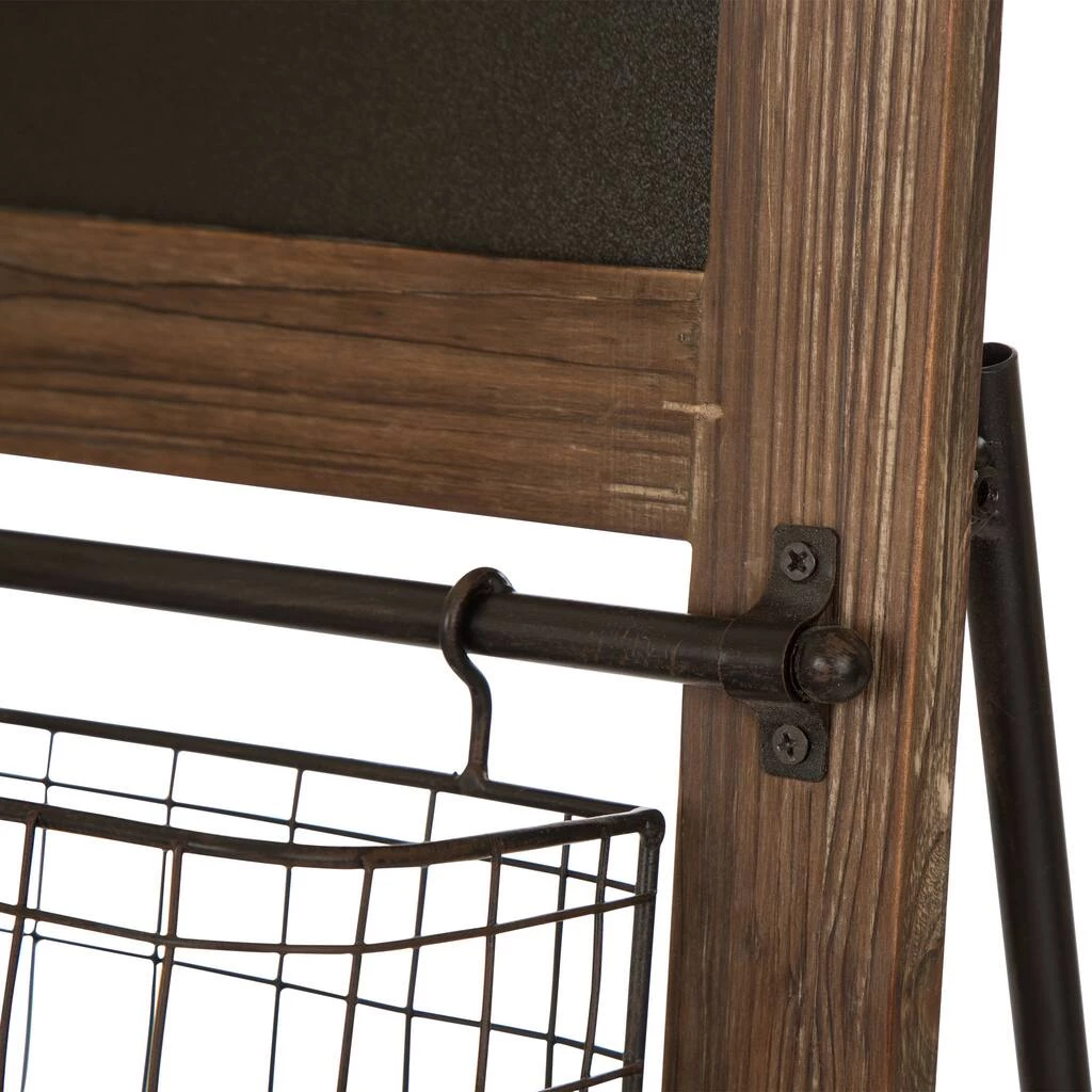 Best deal β€οΈ Glitzhome® 43.31" Farmhouse Metal & Wooden Magazine Rack π 5 Best deal β€οΈ Glitzhome® 43.31" Farmhouse Metal & Wooden Magazine Rack π - Image 5