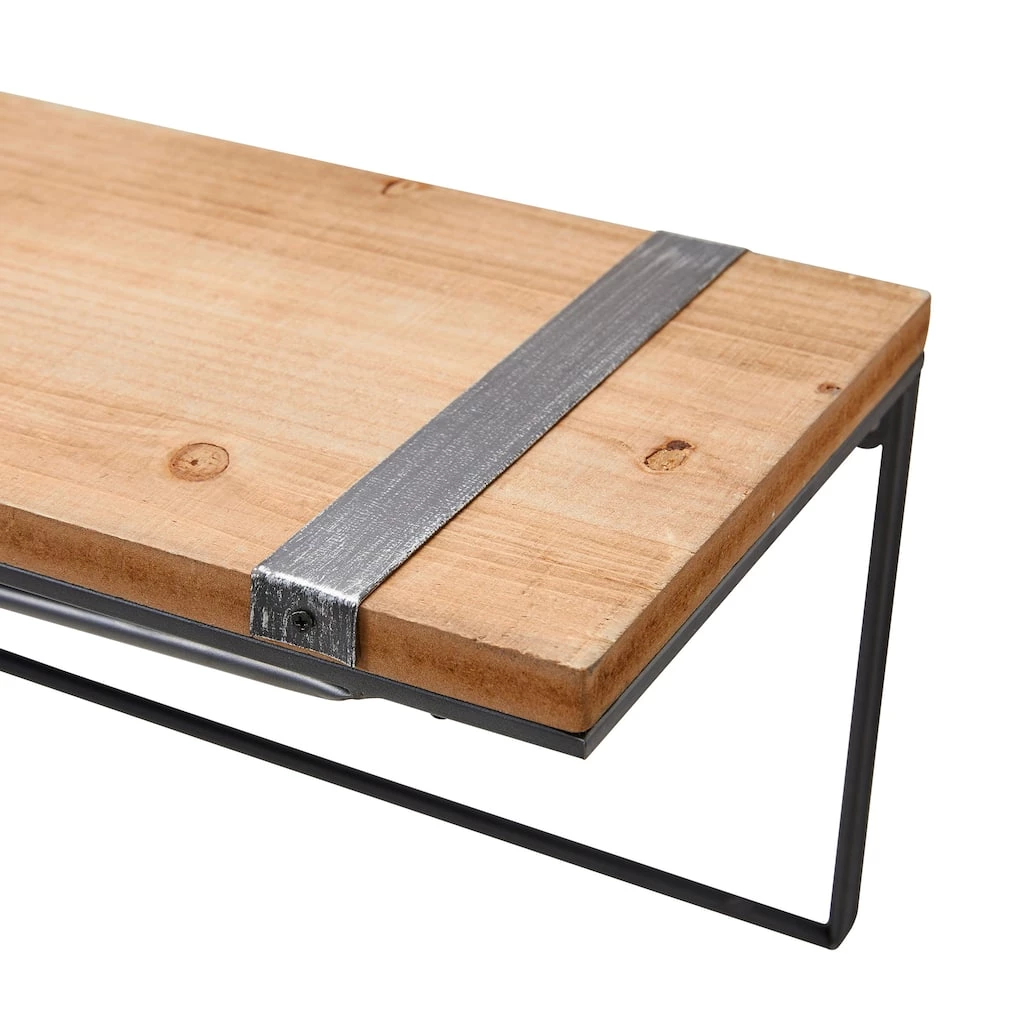 Best Sale π€© Glitzhome® 31.5" Farmhouse Metal & Wooden Wall Shelf π 10 Best Sale π€© Glitzhome® 31.5" Farmhouse Metal & Wooden Wall Shelf π - Image 8
