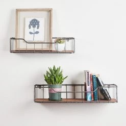 New π Glitzhome® Farmhouse Wooden & Metal Wall Shelf Set π₯° 15 New π Glitzhome® Farmhouse Wooden & Metal Wall Shelf Set π₯° -Glitzhome Sales D216281S 2