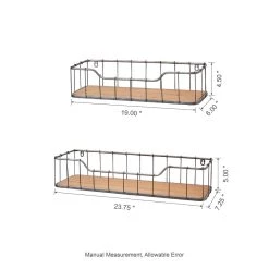 New π Glitzhome® Farmhouse Wooden & Metal Wall Shelf Set π₯° 23 New π Glitzhome® Farmhouse Wooden & Metal Wall Shelf Set π₯° -Glitzhome Sales D216281S 8