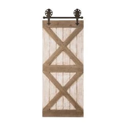 Buy π Glitzhome® 35.25" Farmhouse Wooden Barn Door π