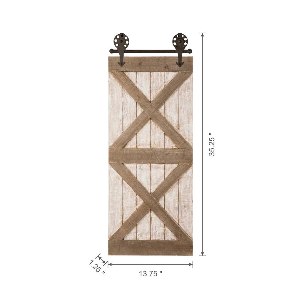 Buy π Glitzhome® 35.25" Farmhouse Wooden Barn Door π 9 Buy π Glitzhome® 35.25" Farmhouse Wooden Barn Door π - Image 7