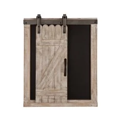 Flash Sale π₯ Glitzhome® 19.75" Farmhouse Wooden Chalkboard Barn Door π