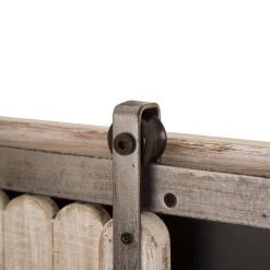 Flash Sale 🔥 Glitzhome® 19.75" Farmhouse Wooden Chalkboard Barn Door 😍 -Glitzhome Sales D216285S 5